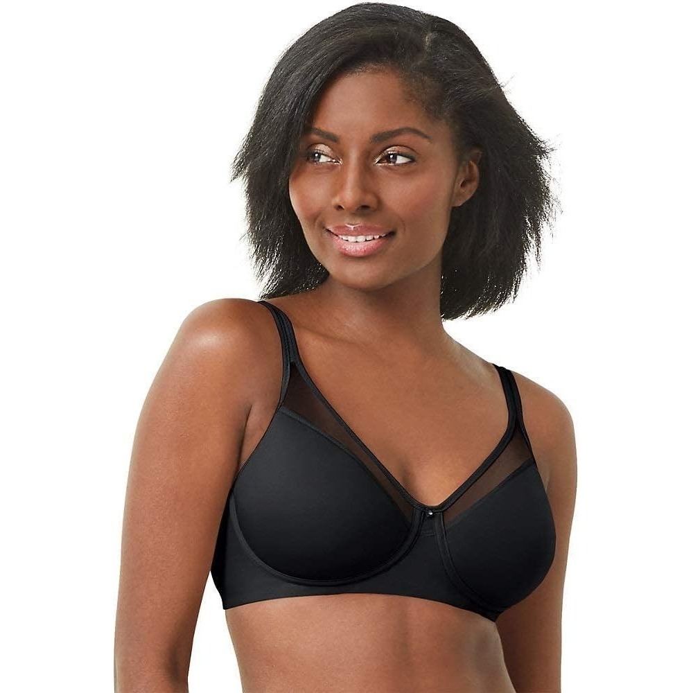 Bali Women's One Smooth U Ultra Lite Spacer Wireless Bra - Black‎ - 34D
